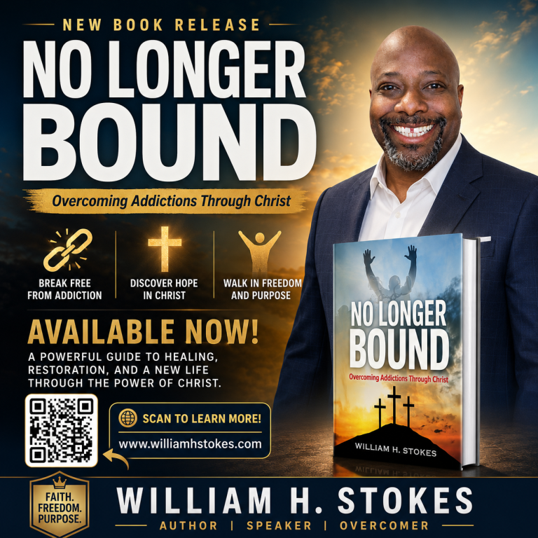 The announcement for the No Longer Bound book release